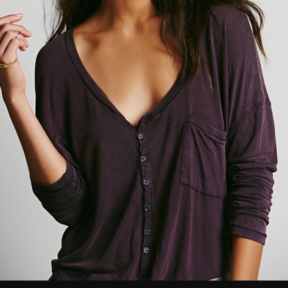 Free people Henley XS black
